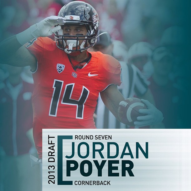 Oregon St. CB @J_Poyer14 has a cross-country flight in his future. See you in Philadelphia!