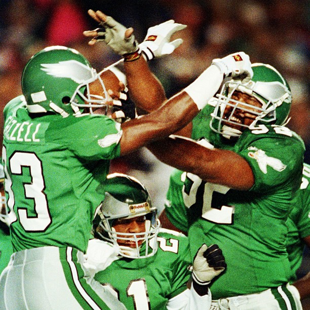 1990: Gang Green D getting the job done.