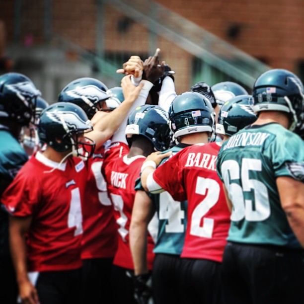 All in at #EaglesCamp13.