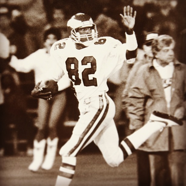 1985 WR Mike Quick: This TD's got 99 yards in OT, we won.