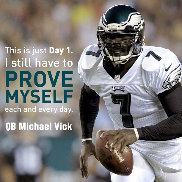 Day 1 for @mike7vick.