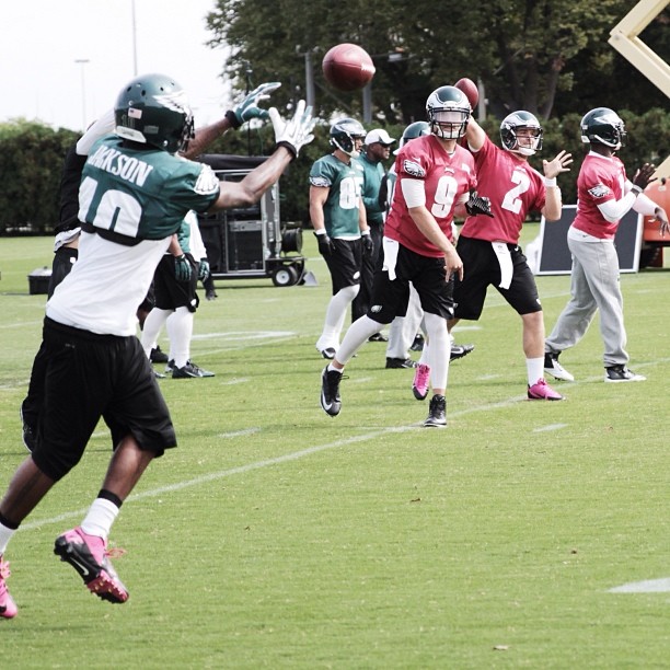 All three QBs putting in work at practice.