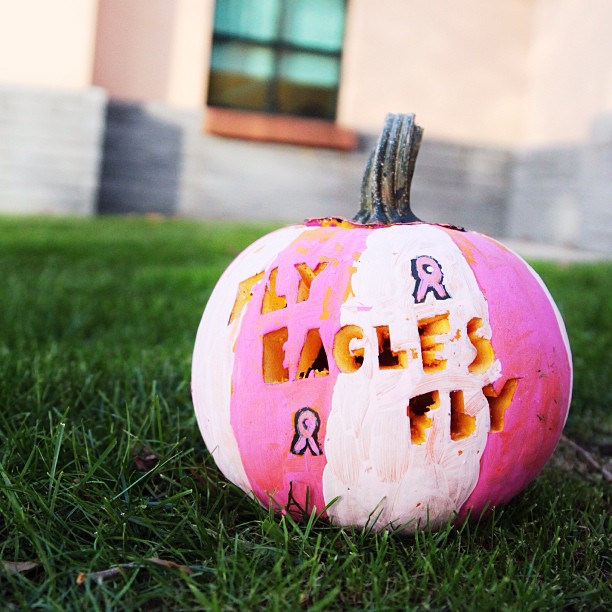 Spotted at our training facility. Tag your Halloween pumpkins with #FlyEaglesFly.