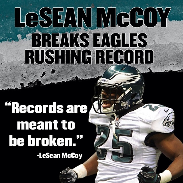 Well said. Congrats, LeSean McCoy!