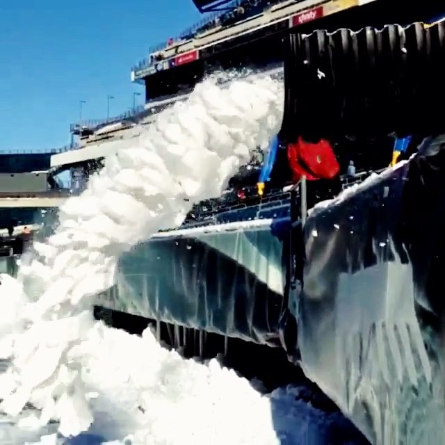 @snfonnbc #repost: Shoveling out the Nest for Saturday Night Football!