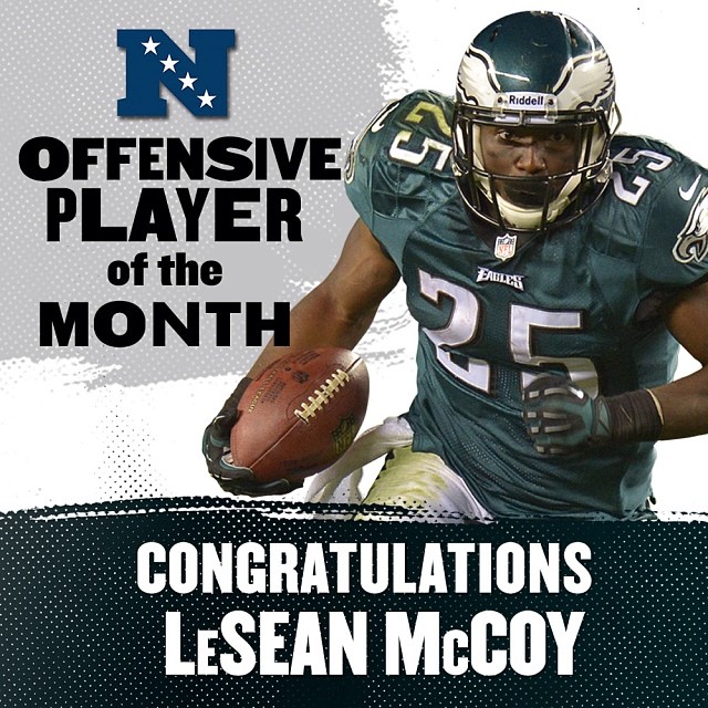 LeSean McCoy's December: #SnowBowl. Putting the offense on his back. Making history.