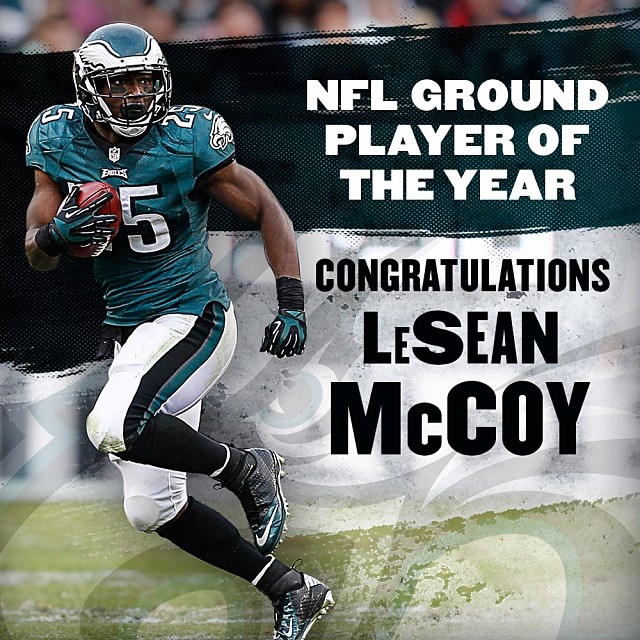 The fans have spoken: LeSean McCoy is your @nfl Ground Player of the YEAR.