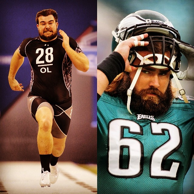 | Jason Kelce: @NFL Combine 2011 to 2013.