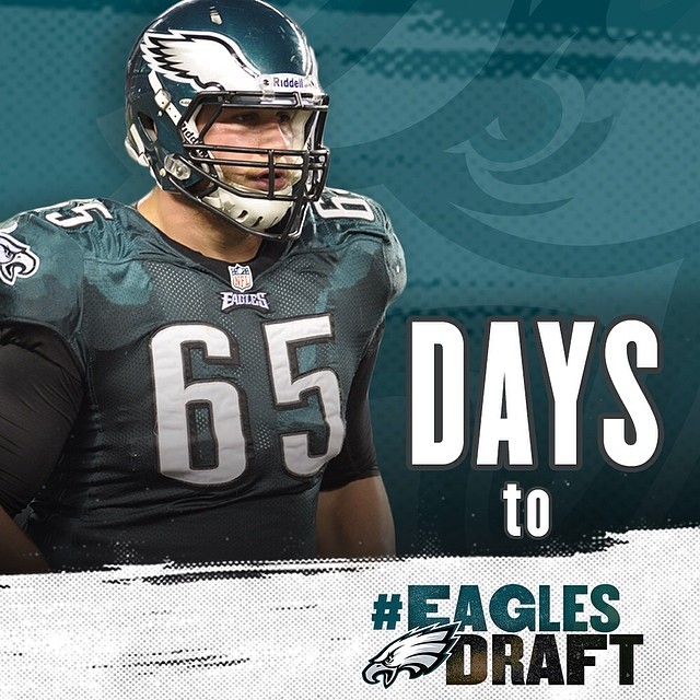 One week to Free Agency. Lane Johnson days to #EaglesDraft.