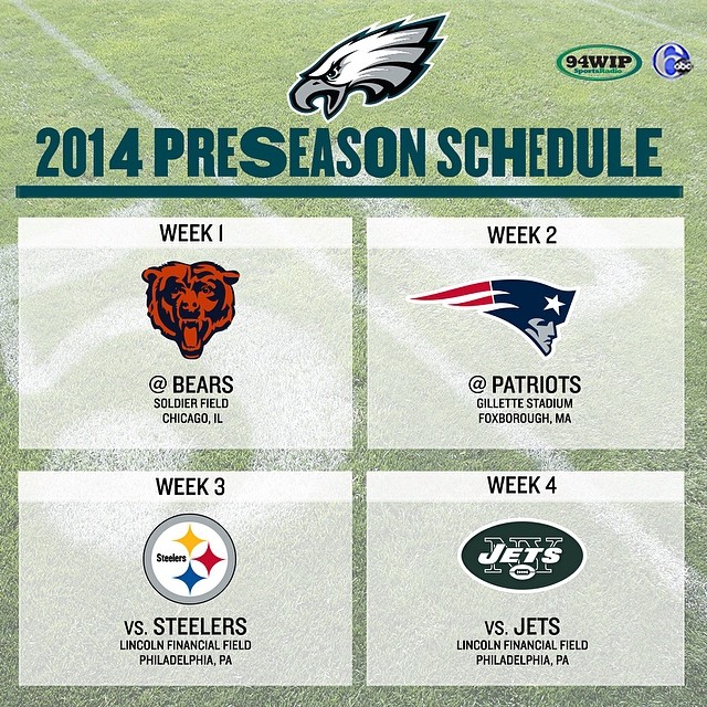 2014 Preseason Schedule: football is right around the corner.