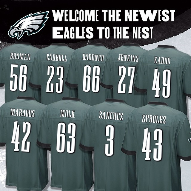 Every member of your 2014 Free Agency class is ready to take the field with their official numbers.