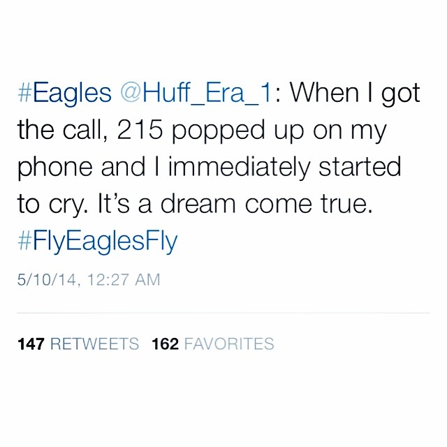 Your newest WR Josh Huff can't wait to play for you, #EaglesNation.