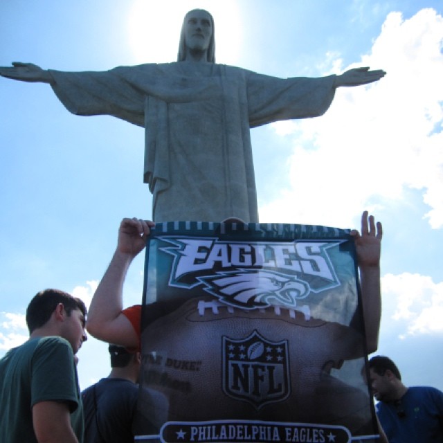 All eyes are on Brazil today. Thanks for representing, #EaglesNation.