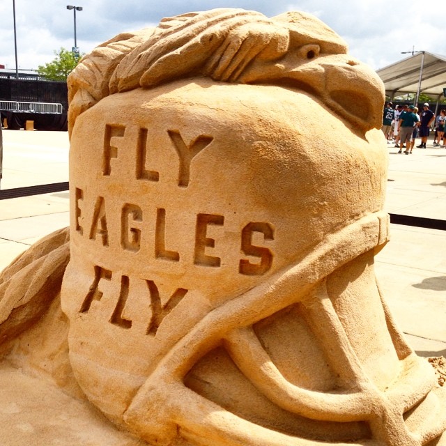 are back to work for #EaglesCamp, but we made sure to bring the beach to us.