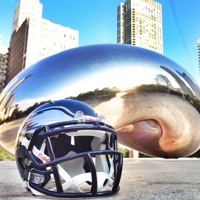 The Bean looks better with some green. GAMEDAY.