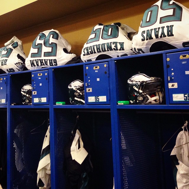 equipment team on point as we prepare for #MNF.