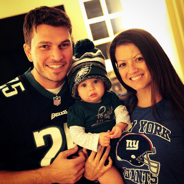 Baby Ellis's fandom is on the line, so we got her and her dad geared up for #BlackSunday. Mom's next!