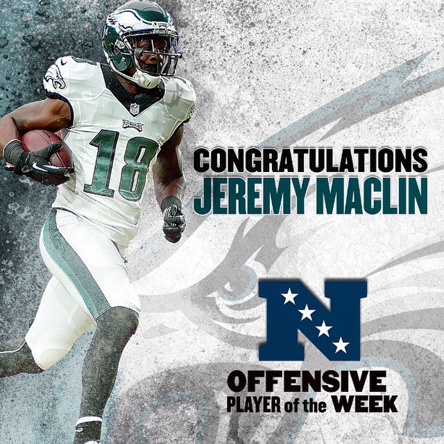 Six Catches. 158 Yards. Two Touchdowns. First NFC Offensive Player of the Week Award!