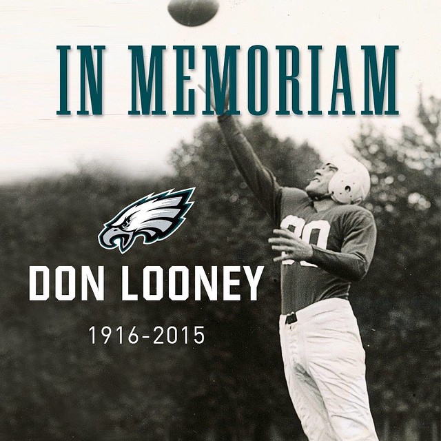 The mourn the passing of former wide receiver Don Looney.