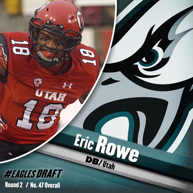 move up to No. 47 to select DB Eric Rowe.