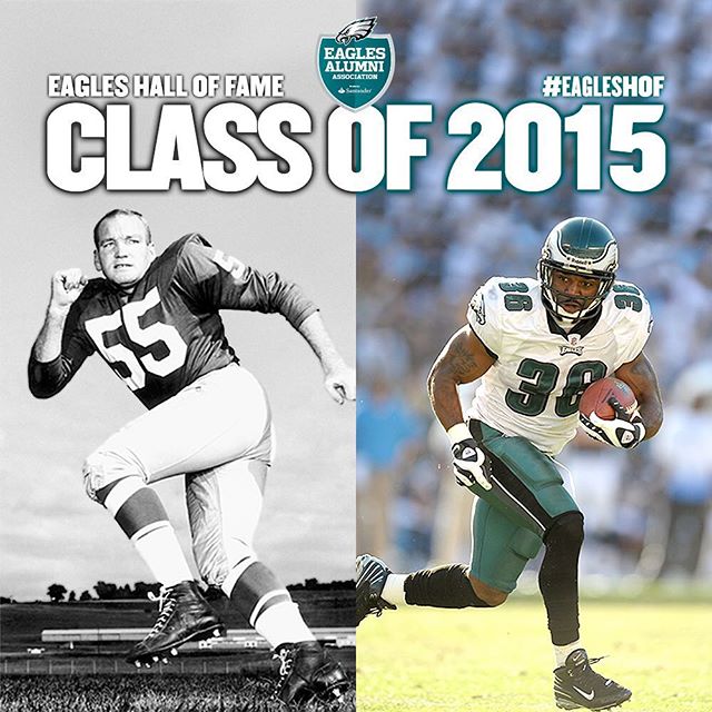 Congratulations to the Class of 2015: LB Maxie Baughan and RB Brian Westbrook!