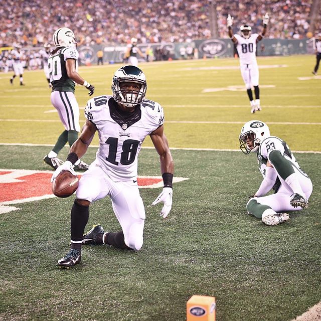 Philadelphia's own @showtimesheed88 savors his end zone moment.