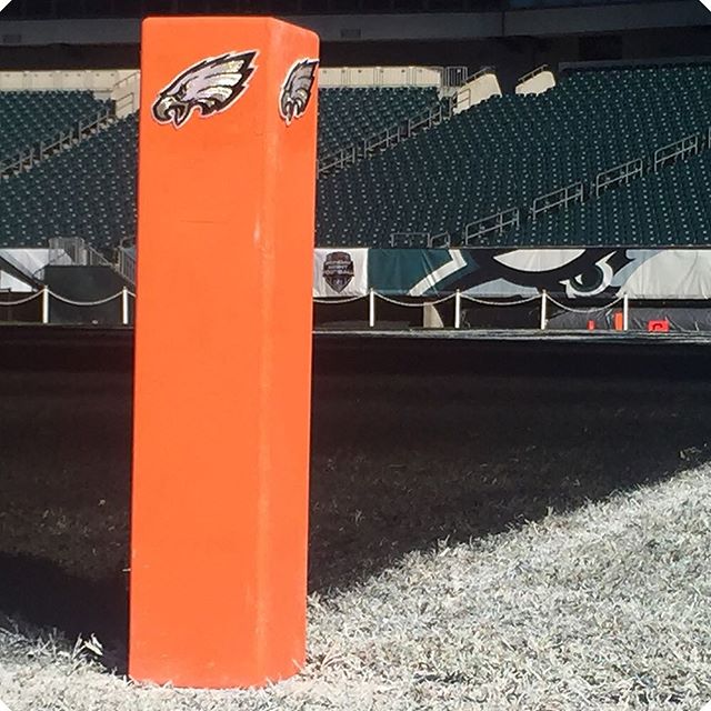 Even the end zones are #BackInBlack.