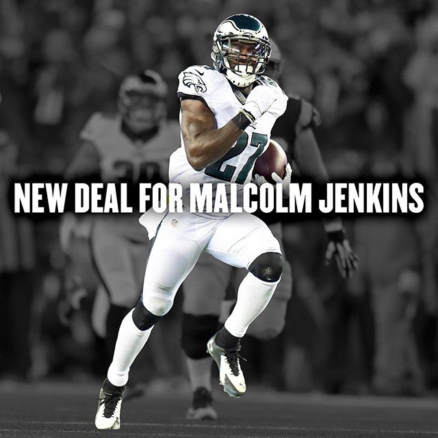 The and @malcolmjenkins27 have agreed to terms on a new five-year contract. Click the link in our bio for more information.