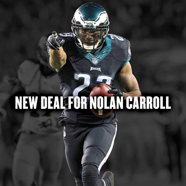 and CB Nolan Carroll agree to terms on a one-year contract.