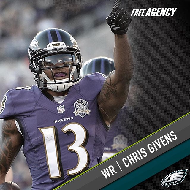 and WR Chris Givens agree to terms on a one-year contract. Welcome to Philadelphia!